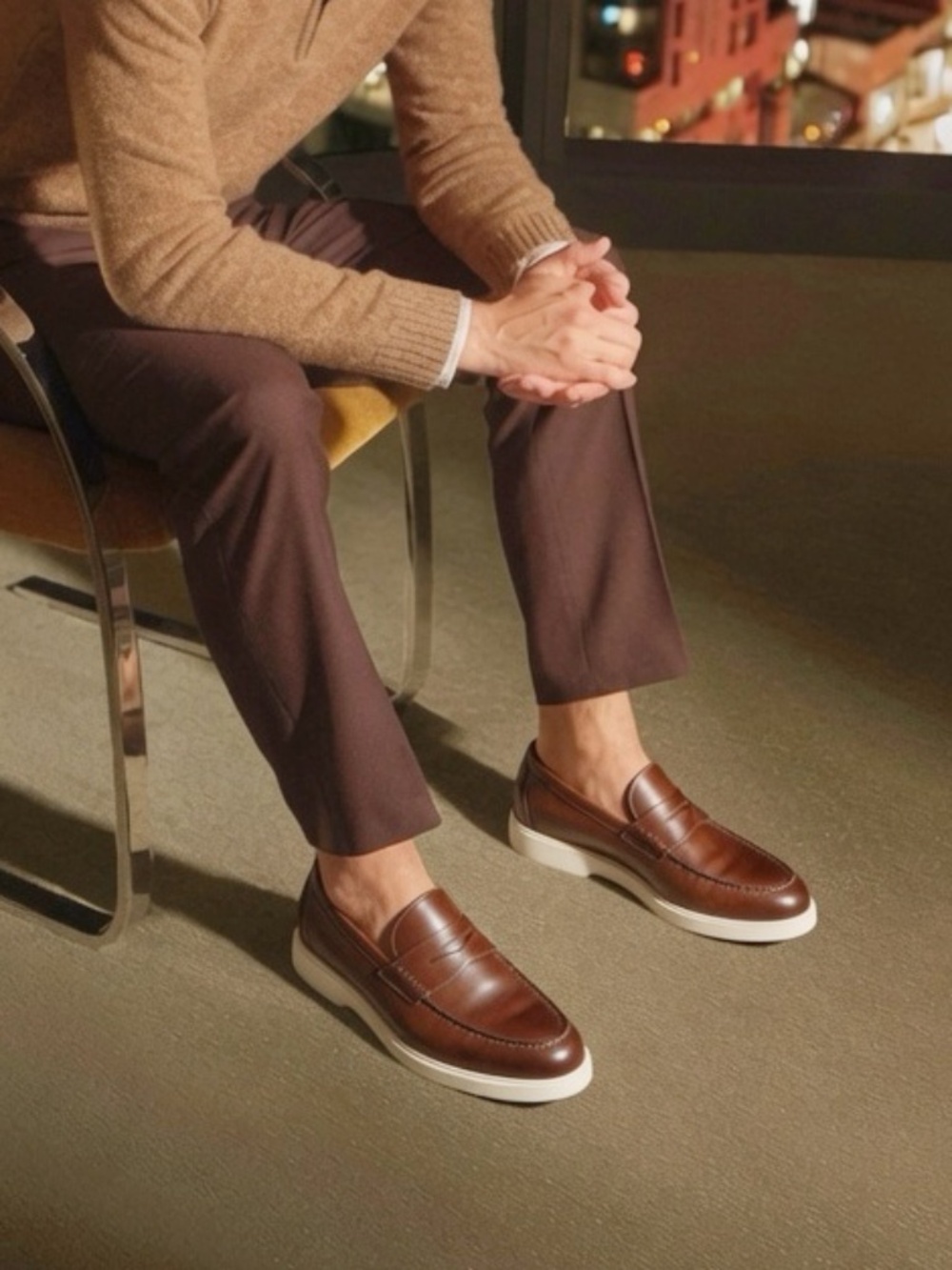 MAGNANNI BROWN LOAFER (9.5 MENS)